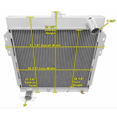 China Manufacturers New Style Car Cooling System Universal Automotive Spare Parts Aluminum Radiator For Sale for sale