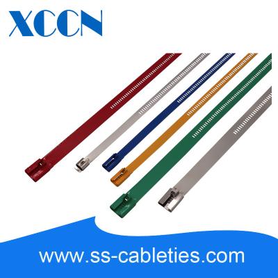 China Proteja los abrigos de la atadura de cables, tolerable de alta temperatura resistente de las bridas de plástico liberables en venta