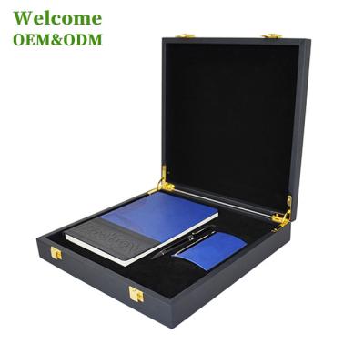 China Farming Agriculture ISO BSCI LVMH Factory Promotion Business Office Stationery Men Classic Leather Gift Sets for sale