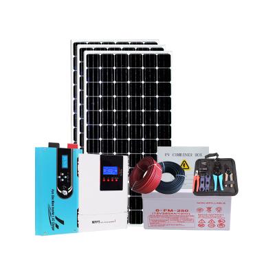 China Home Solar Panel Power System 3KW 5KW 10KW Solar Panel Kit 5KVA Off Grid Home Power Solar System for Zimbabwe for sale