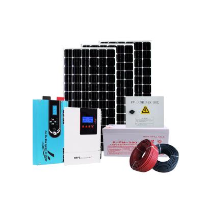 China Home Off Grid Solar Power System 3KW 5KW 10KW Home Solar Panel Kit 10kw 10 kw Solar System Price For Prefab Houses for sale