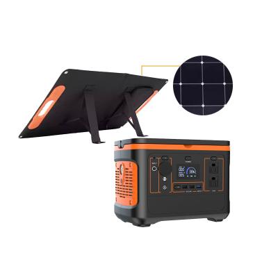 China Wireless Charging Portable Solar Power System With Batteries Wholesale 600W With Sunpower ETFE Solar Panel For Home for sale