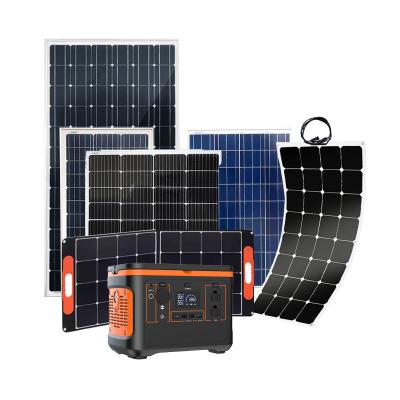 China Wireless Charging 500W Household or Outdoor Small All In One Solar Energy Systems Portable Solar Power Generator Station for sale