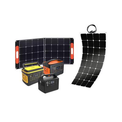 China Wireless Charging 110v 220v 100w/300w/500w camping emergency home outdoor solar power bank portable power station mini solar generator for sale