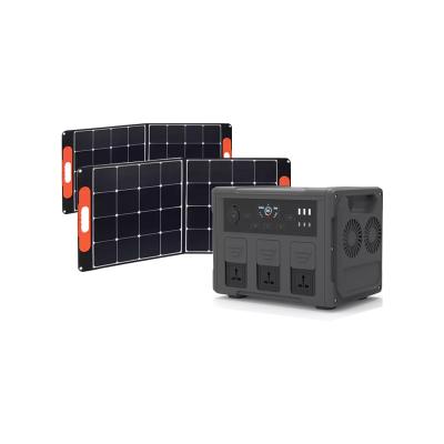 China Wireless Charging 110V 220V Lithium ion Battery Off Grid Portable Solar Power Generator 1000W 1500W 2000W 3000W Portable Power Station for sale