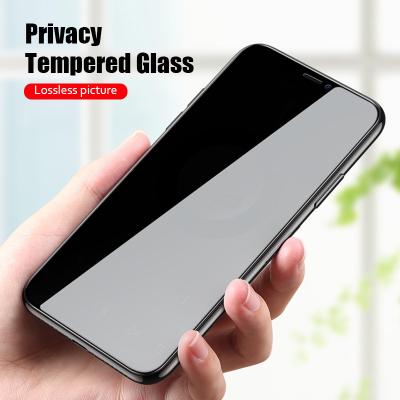 China Full Coverage Privacy Glass Privacy Glass For iPhone11 12 13 Mini Pro X XR XS Max Tempered Phone Glass Anti Spy Screen Protector for sale