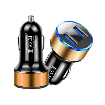 China LED Indicator 15W 12.5V Voltage Display Digital Screen Car Charger For Xiaomi 11 Mobile Phone Adapter Car Charger Cigarette Lighter Adapter for sale