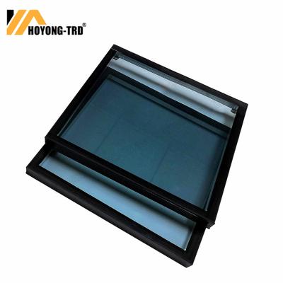 China Yard Insulated Triple Panel Tempered Window Glass 24mm 12mm Lew-e Double Glazing Heat Insulating Glass for sale