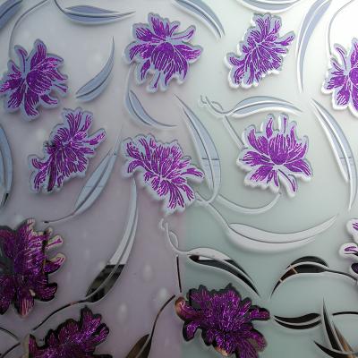 China Yard Stained Glass Manufacturer Clear Tinted Decorative Frosted Glass Ice Flower Glass Sheet for sale