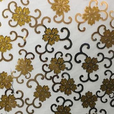 China Yard 4mm 5mm Acid Etched Decorative Ice Flower 6mm Titanium Coated Glass for sale