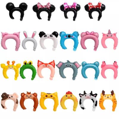 China Wholesal Cute Baby Headband Toy Hairband Party foil balloon hair band Cartoon Animal Bands for sale