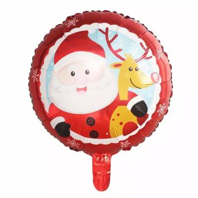 China Wholesal 18inch Merry Christmas Foil Balloons For Christmas Decorated Balloon for sale