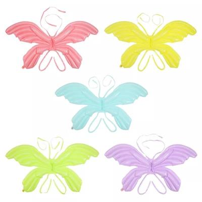 China Kinderspielwaren-tragbarer aufblasbarer Folien-Ballon-Schmetterling Wing Toy Wholesals-Neuzugang-Goldsilberne Macaron-Farbe120cm zu verkaufen