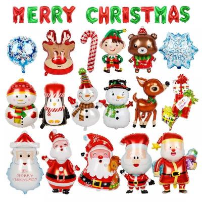 China Weihnachtsfolien-Ballon-Elch-Schneemann-Santa Claus Christmas Party Decorations Party-Ballon Wholesal 2022 neuer zu verkaufen