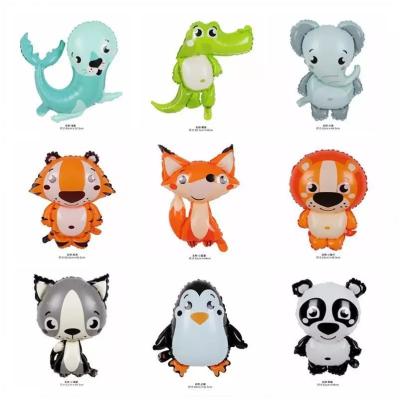 China Wholesal New Cartoon Animal Series Balloon Sea Lion Fox Penguin Panda Marine Life Animal Theme Birthday Party Decoration for sale