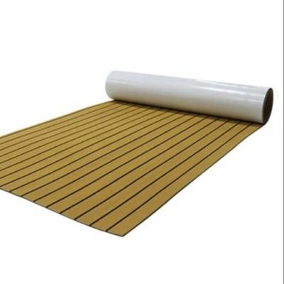 Chine 6mm EVA Boat Deck Flooring, EVA Faux Teak Sheet With 3m Marine Adhesive à vendre