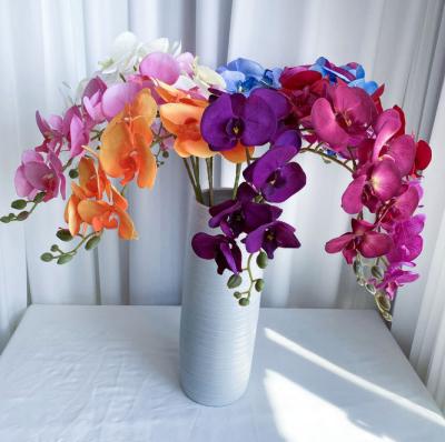 Cina Natural Real Touch Latex Moth Orchid Decorative Artificial Flower Butterfly Orchid in vendita