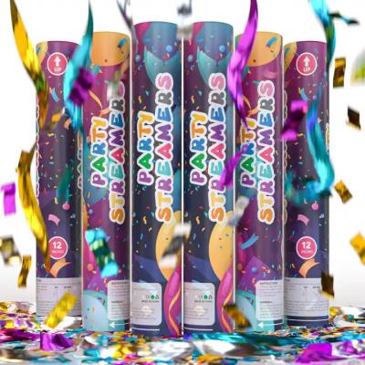 China Nuevo diseño de la fábrica de papel corrientes de confeti fiesta popper confetti cañón en venta