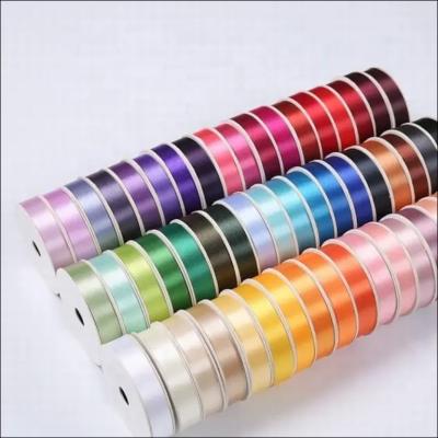 China Polyester Decoration Gift Ribbon Satin 10mm 100mm Custom Roll for Packing Christmas for sale