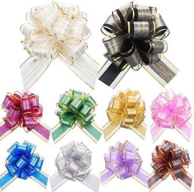 中国 Polyester Gift Wrap Ribbon Bow Multi Colored Width 2.0cm 5.0cm 販売のため