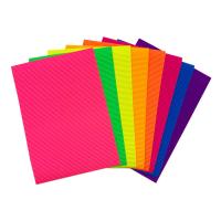 Chine A4 fluorescent ridé couvre les feuilles de carton colorées par 50cmX80cm à vendre