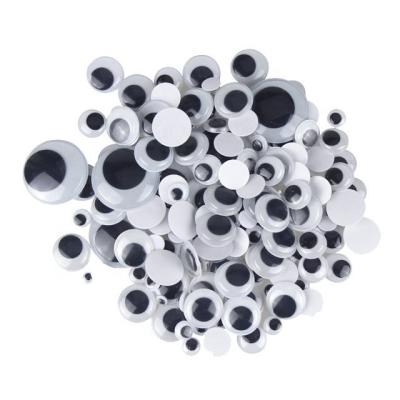 China 4mm 5mm DIY Handwerks-Einzelteil-Googly bewegliches rundes Plastikoval wackeln Augen zu verkaufen