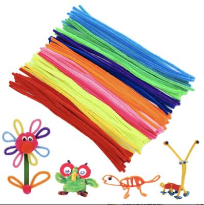 China School Kids Glitter Metallic Fluffy Chenille Stems 30cm/50cm DIY Handmade Crafts for sale