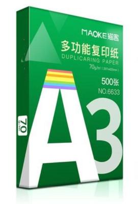 China Höhen-Weiße A3 A5 ursprüngliche weiße des Kopierpapier-80GSM 70GSM zu verkaufen