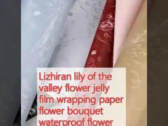 Lizhiran lily of the valley flower jelly film wrapping paper flower bouquet waterproof flower paper flower shop flower wrapping paper