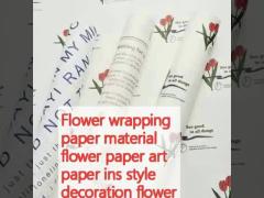 Flower wrapping paper material flower paper art paper ins style decoration flower shop supplies gift box tulip flower paper