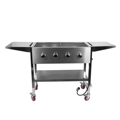 China Easily Assembled Outdoor Gas Grill Vegetable Garden Plancha Gas BBQ BBQ Grill for sale