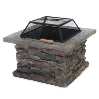 China Concrete. Outdoor Garden Colton Concrete Wood Burning Fire Pit Table for sale