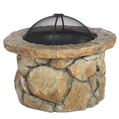 China Melting ; Glass ; Concrete. Outdoor Garden Concrete Stone Wood Burning Round Fire Pit for sale