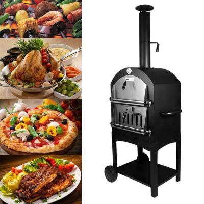 China Easily Assembled Charcoal Pizza Maker BBQ Grilling Camping Cooker with Outdoor Pizza Stone Ovens for sale