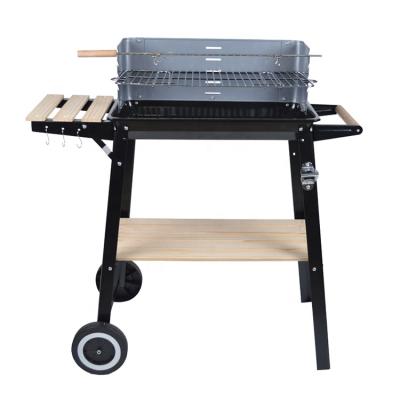 China Height Adjustable Charcoal Grills With Wheels Simply Barbecue Grills for sale