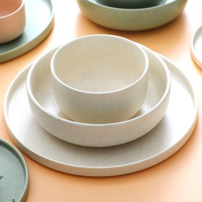 China High Quality Eco-friendly Matte Glazed Ceramic Bowls Porcelain Dinner Bowls For Wedding And Hotel Restaurant for sale