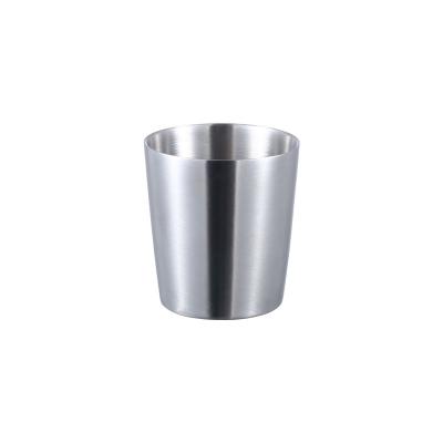 China Sustainable Stainless Steel Double Wall Short Mug for sale