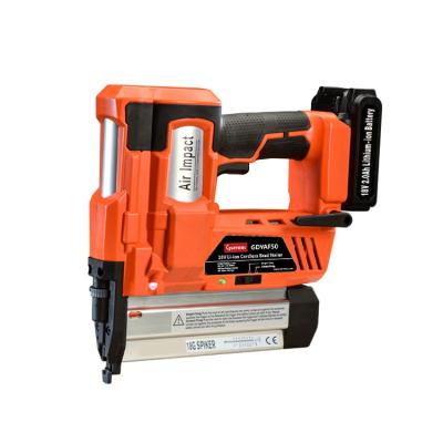 China Furniture 18V LI-ION AIR 18V ​​DC BRAD CORDLESS NAIL GUN GUN GDY-AF50 CORDLESS POWER NAILER ELECTRIC 2 INCH BRAD CORDLESS NAILER for sale