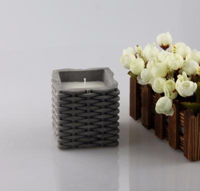 China Scented Cement Or Concrete Gray Luxury Homewares Candle Jar for sale