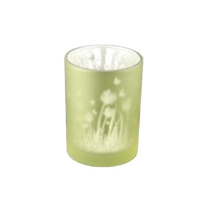 China Hotel Rose Candle Holder-Glass Soy Wax For Candle Making for sale