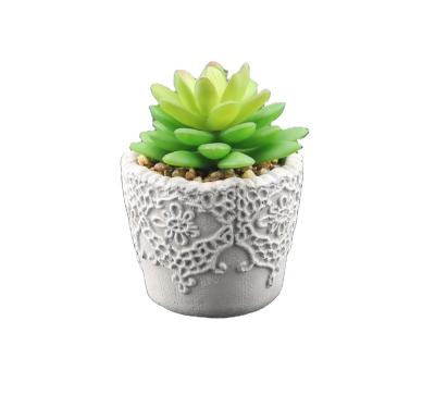 China Wholesale Minimalist Small Top Grade Artificial Succulent Potted Plant for sale