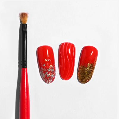 China Professional Nail Art Builder Brushes Fan Gradient Pen Drawing Painting Nail UV Polish Brush for sale