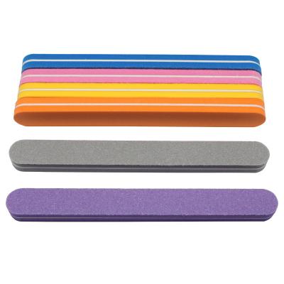 China Custom Printed Professional 180 Logo Nail File Sponge Nail File Buffer Round Block Of Nail Care 100 Nail Files for sale