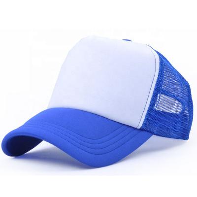 China breathable & Fashion Design Waterproof 100% Polyester 5 Panel Foam Trucker Hat Baseball Cap Hat for sale