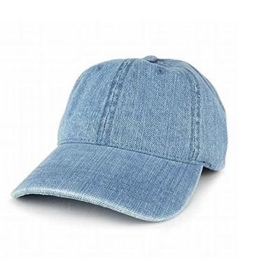 China breathable & Waterproof Custom 100% Cotton Denim 6 Panels Baseball Dad Hat Hat for sale