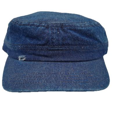 China breathable & Vintage waterproof adjustable classic army plain denim hat /worn-out /worn-out hat military gorras for sale