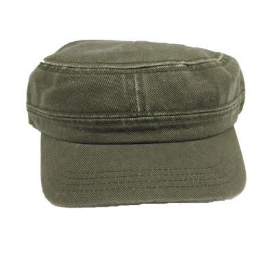 China JOINT Adjustable Classic Vintage Plain Cadet Cadet Army Mens Womens Fashion Military Hat for sale