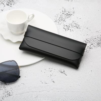 China .eco-friendly fashionable leather handmade sunglasses case durable portable box soft PVC glass leather display case for sale