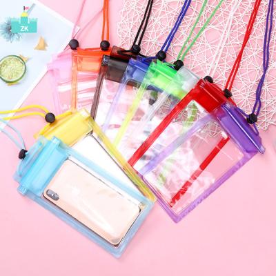 China Anti-drop Cases Waterproof Pocket Drift Water Park Mobile Phone Swimming Waterproof Bag Transparent Mobile Phone Bags Mobile Phone Bags for sale