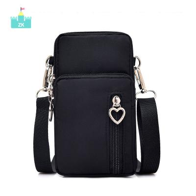 China Fashionable Women Handbag Mini Cell Phone Bag Crossbody Coin Purse Water Resistant Fitness Mobile Phone Arm Band Sports Arm Bag for sale